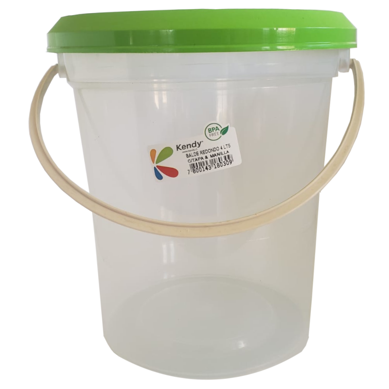 Balde 4 Litros Transparente