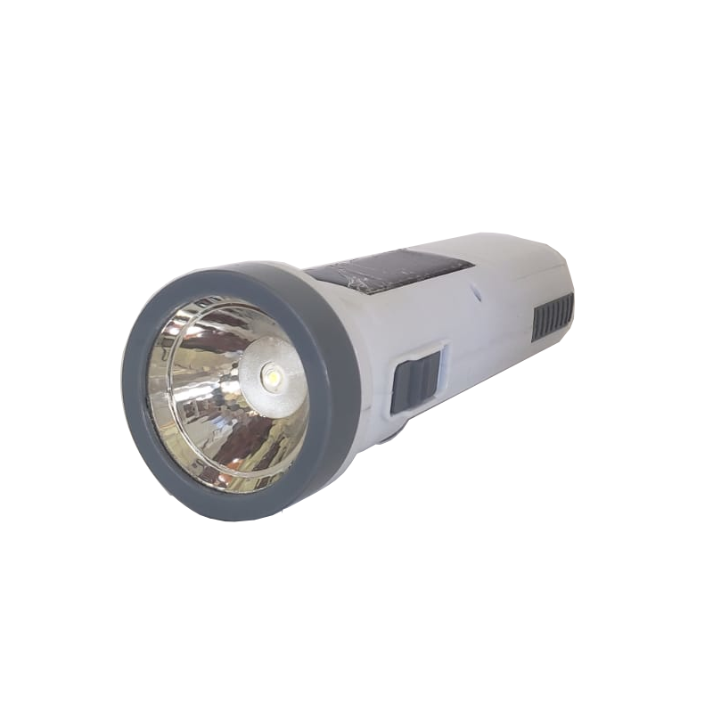 Linterna Solar Recargable Blanca