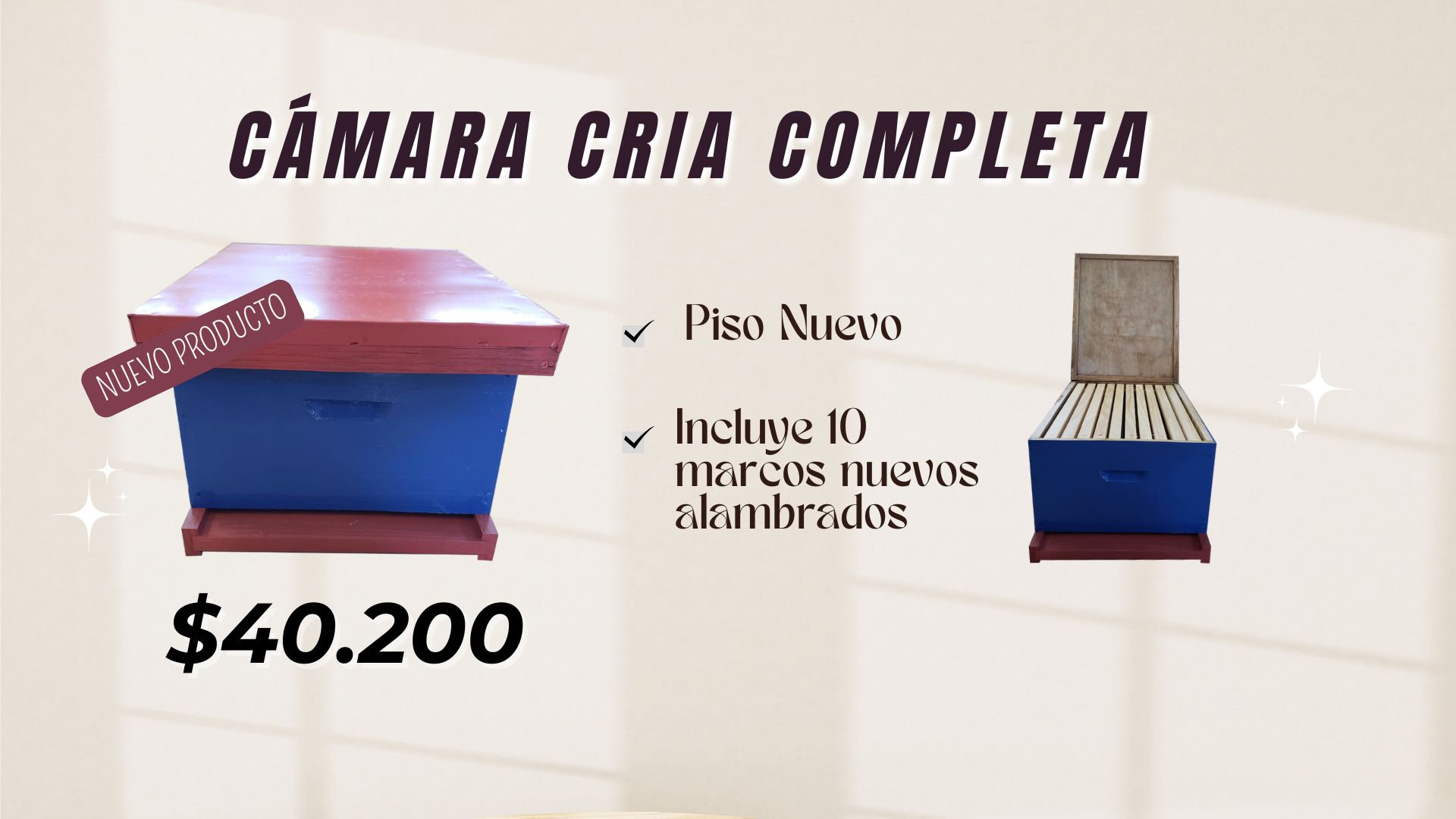 Cámara Cría Completa. Piso y Marcos Alambrados Nuevos