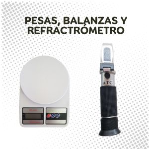 Pesa,Balanza y Refractometro